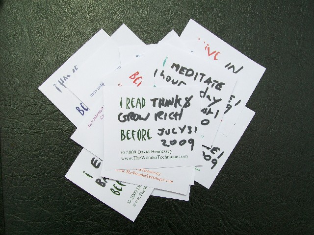 goal cards